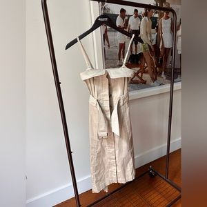 Banana republic reworked trench dress petite 00